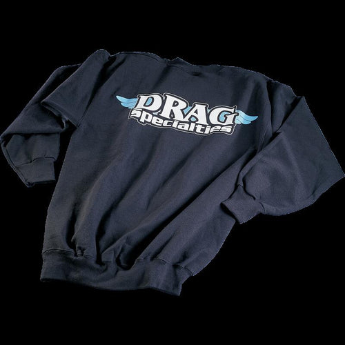 DRAG SPECIALTIES LARGE BLACK DRAG SWEATSHIRT DS-111827
