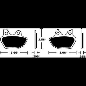 DP BRAKES DP918 STANDARD COMPOUND BRAKE PAD SET DP918