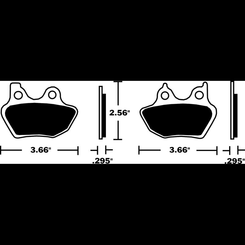 DP BRAKES DP918 STANDARD COMPOUND BRAKE PAD SET DP918