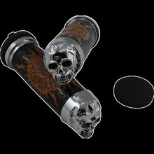 Load image into Gallery viewer, DRAG SPECIALTIES SKULL GRIPS W/ PLAIN EYES (PR) DS-243255