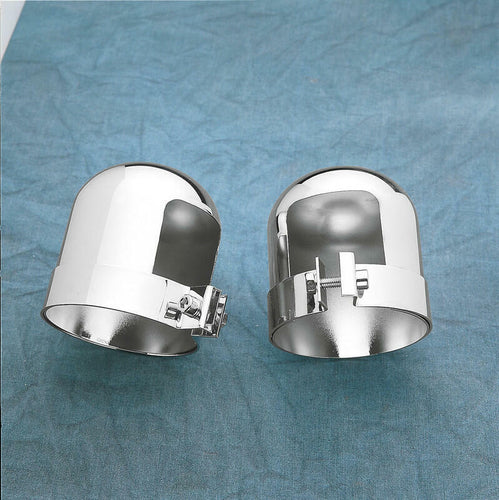 DRAG SPECIALTIES 66-84FLH/71-84FX CHR SHOCK TOP CAPS PR DS 310040