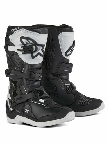 Alpinestars 2014024-21-8: Tech 3S Youth Boots White/Black Sz 8