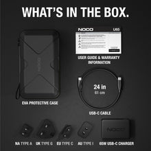 Load image into Gallery viewer, NOCO U65 65W Boost X USB-C Fast Charger for GBX45, GBX55, GBX75, and GBX155 UltraSafe Lithium Jump Starters, Plus MacBook, iPad, iPhone, Galaxy, Dell, Note, Pixel, Lenovo, HP, Switch, and More, Black