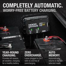 Load image into Gallery viewer, NOCO Genius GENPRO10X2: 2-Bank, 20A Onboard Battery Charger - 10A Per Bank, 12V Waterproof Marine Charger with Overcharge Protection &amp; Temperature Compensation – for Lead-Acid &amp; Lithium Batteries