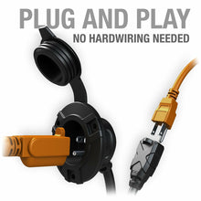 Load image into Gallery viewer, NOCO GCP1 15 Amp AC Port Plug, 125 Volt Power Inlet Socket, and Waterproof Electrical Outlet Receptacle Box with 16-Inch Integrated Outdoor Extension Cord