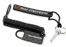 Load image into Gallery viewer, SW-MOTECH Anti-Theft Device for EVO Tank Bag Locking Pin/Motorcycle Bag Cable Lock Black Evo/Pro