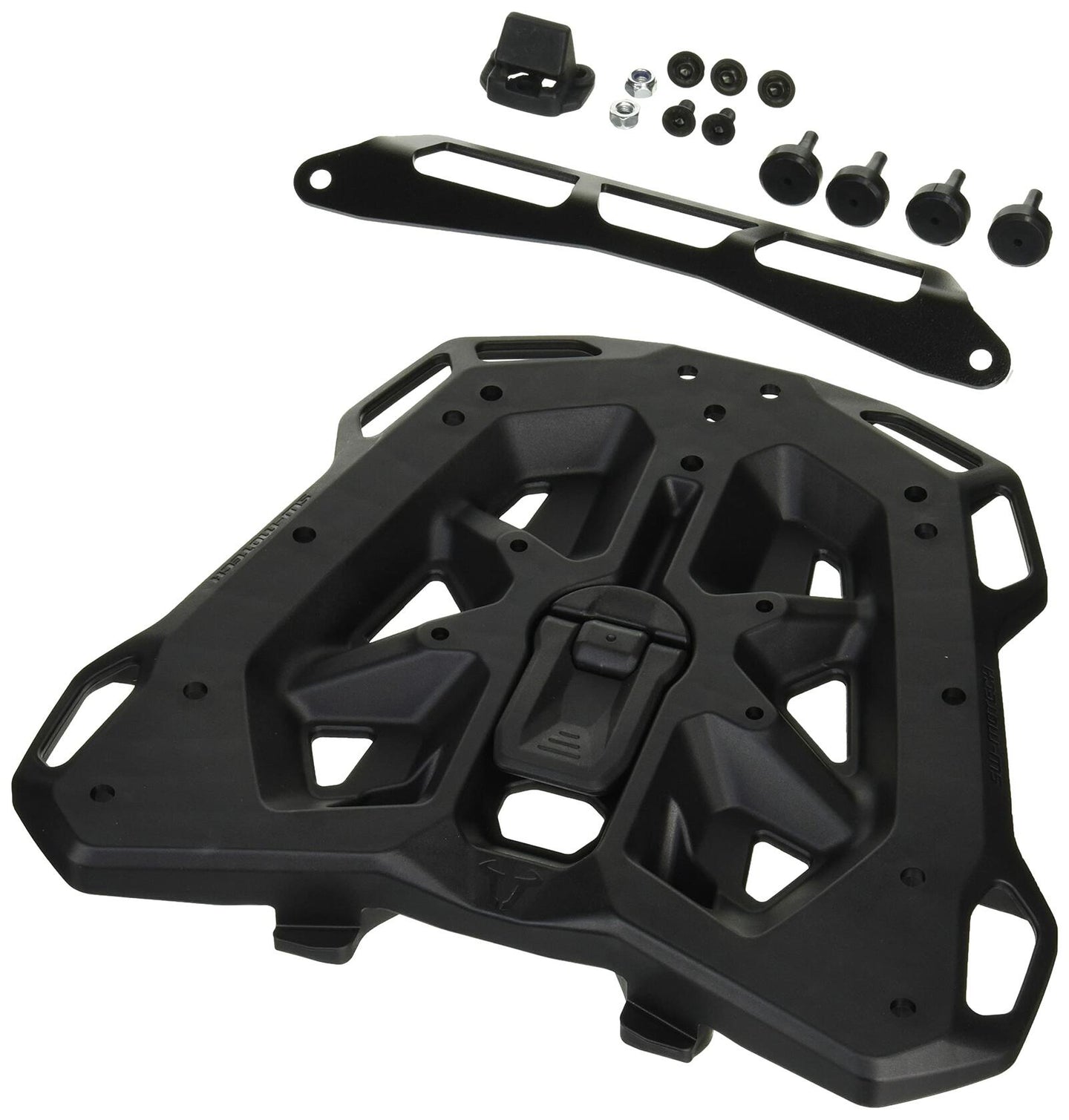 SW Motech GPT 00.152.54300/B Street Rack Adaptor Plate for Givi/Kappa Monolock Topcase – Black