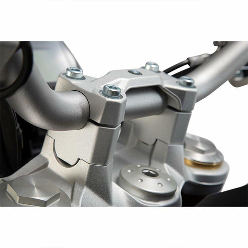 SW-MOTECH 18-19 BMW F750GS Handlebar Risers (30mm) (Silver)