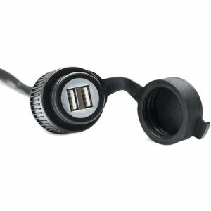 SW-MOTECH USB Dual Charging Socket with Wiring Harness 2000mA 12V