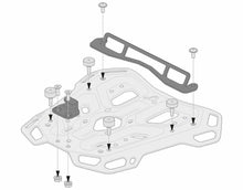 Load image into Gallery viewer, SW-MOTECH Adventure-Rack Pannier Rack Adaptor Kit for Shad. Black