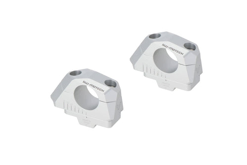 SW-Motech Bar back variable for Ø32 handlebars - H=32 mm. Spine 5/10/15/20/25/30 mm. Silver.