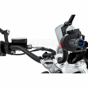SW-MOTECH Vibration-Damped Quick Release GPS Mounting Base for BMW R1200RT '05-'13, RnineT '14-'16, Ducati Hyperstrada 821 '13-'15, Hypermotard 821 '13-'15, Suzuki GSX-S1000F '15-'16 & Triumph Street Triple Rx '15-'16