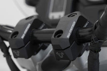 Load image into Gallery viewer, SW-Motech Bar back variable for Ø22 handlebars - H=25mm. Back 5/10/15/20/25/30mm. Black.