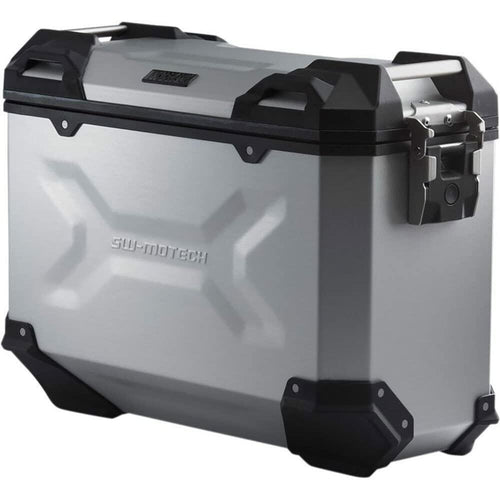 SW-MOTECH TRAX ADVENTURE 37-liter ALU-BOX Sidecase - Right Anodized Silver Aluminum