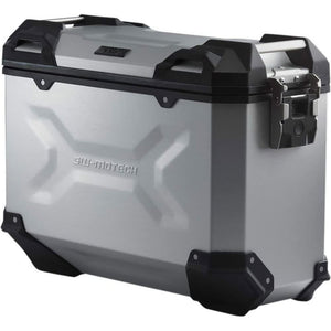 SW-MOTECH TRAX ADVENTURE 37-liter ALU-BOX Sidecase - Right Anodized Silver Aluminum