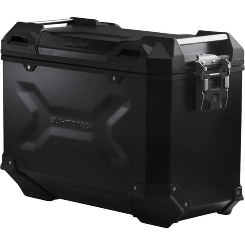 SW-MOTECH TRAX ADVENTURE 45-Liter ALU-BOX Sidecase - Right Powder Coated Black