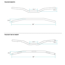 Load image into Gallery viewer, Biltwell | Tracker Handlebar | Black Electroplate | TBW with Insert | 1&quot; | Compatible With Cable Operated Throttles and Harley&#39;s Throttle-By-Wire Control Module