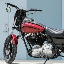 Load image into Gallery viewer, Biltwell | Tracker Handlebar | Black Electroplate | TBW with Insert | 1&quot; | Compatible With Cable Operated Throttles and Harley&#39;s Throttle-By-Wire Control Module