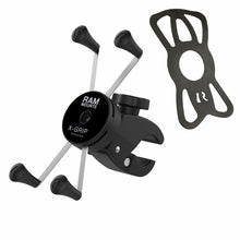 Load image into Gallery viewer, RAM MOUNTS X-Grip Small Phone Mount with Low-Profile RAM Tough-Claw RAM-HOL-UN7-400-2U for Rails 0.625" to 1.14" in Diameter