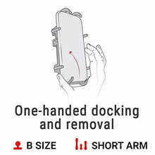 Load image into Gallery viewer, RAM MOUNTS Quick-Grip Large Phone Mount with Handlebar U-Bolt Base RAM-B-149Z-A-PD4U with Short Arm for Motorcycle, ATV/UTV, Bike