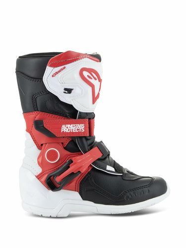Alpinestars 2014524-2030-11: Tech 3S Kids Boots White/Blk/Bt Red Sz 11