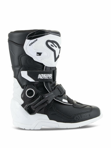 Alpinestars 2014524-21-1: Tech 3S Kids Boots White/Black Sz 1