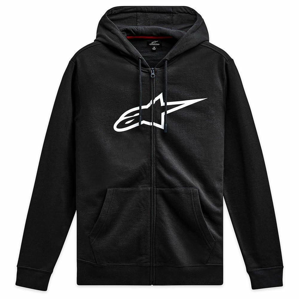 Alpinestars Ageless V3 Zip Hoodie (X-Large, Black/White), Black/White, X-Large