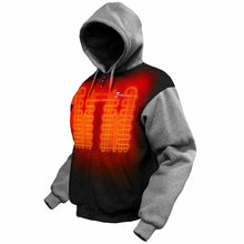 Load image into Gallery viewer, Gerbing 7V Battery Mens Heated Zip Up Hoody Black/Gray SM - Motomike Canada
