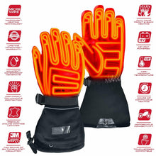 Load image into Gallery viewer, Gerbing GT5 12V Hybrid Heated Motorcycle Gloves Black MD