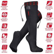 Load image into Gallery viewer, Gerbing 12V Heated Sock Liners Black SM - Motomike Canada