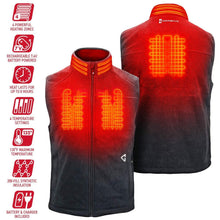 Load image into Gallery viewer, Gerbing 7V Thermite Mens Fleece Heated Vest 2.0 Gray MD