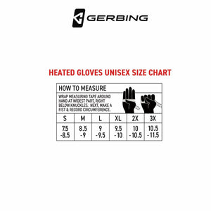Gerbing 12V Extreme Mens Hard Knuckle Heated Gloves Black LG
