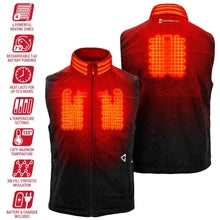 Load image into Gallery viewer, Gerbing 7V Thermite Mens Fleece Heated Vest 2.0 Black MD