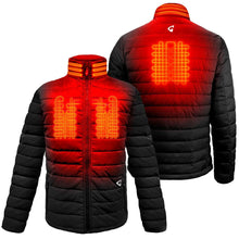 Load image into Gallery viewer, Gerbing 7V Khione Mens Heated Puffed Jacket 2.0 Black SM