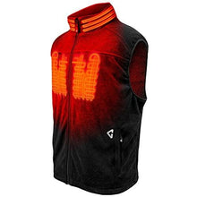 Load image into Gallery viewer, Gerbing 7V Thermite Mens Fleece Heated Vest 2.0 Black MD