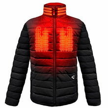 Load image into Gallery viewer, Gerbing 7V Khione Mens Heated Puffed Jacket 2.0 Black LG