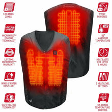 Load image into Gallery viewer, Gerbing 7V Battery Heated Vest Liner Black SM/MD