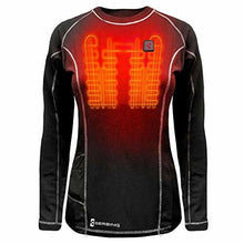 Load image into Gallery viewer, Gerbing 7V Womens Heated Base Layer Long Sleeve Top Black XL