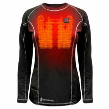 Load image into Gallery viewer, Gerbing 7V Base Layer - Black W/Accents - Women s - L