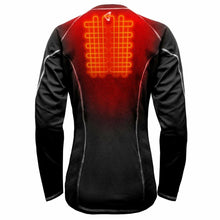 Load image into Gallery viewer, Gerbing 7V Womens Heated Base Layer Long Sleeve Top Black XL