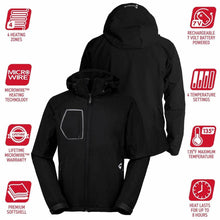 Load image into Gallery viewer, Gerbing 7V Torrid Mens Softshell Heated Jacket 2.0 Black XL