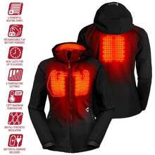 Load image into Gallery viewer, Gerbing 7V Torrid Womens Softshell Heated Jacket 2.0 Black LG