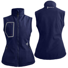 Load image into Gallery viewer, Gerbing 7V Torrid Womens Softshell Heated Vest 2.0 Navy Blue XL