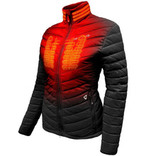Load image into Gallery viewer, Gerbing 7V Khione Womens Heated Puffed Jacket 2.0 Black XL