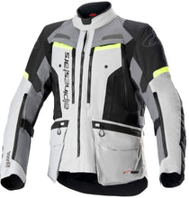 Load image into Gallery viewer, Alpinestars Bogota Pro Drystar Jacket (MEDIUM) (GREY/FLUORESCENT YELLOW)