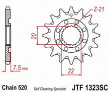 Load image into Gallery viewer, JT SPROCKETS SPROCKET HON C/S 14T SC JTF1323.14SC