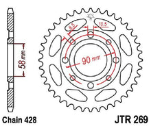 Load image into Gallery viewer, JT SPROCKETS SPROCKET, RR 45T JTR269.45