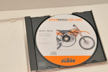 Load image into Gallery viewer, GENUINE KTM SERVICE REPAIR WORKSHOP MANUAL CD 3206020 85SX 105SX 2004-2005