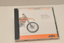 Load image into Gallery viewer, GENUINE KTM SERVICE REPAIR WORKSHOP MANUAL CD 3206020 85SX 105SX 2004-2005