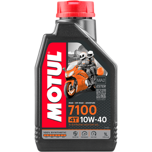 Motul 7100 10W40 100% Synthetic Motorcycle Oil